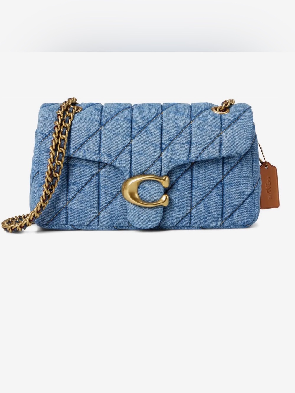 NWT Coach Denim Tabby Shoulder Bag 26 With Quilting